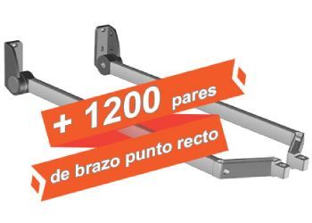 1200 pares de brazo punto recto