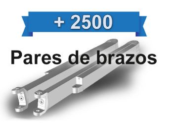 2500 pares de brazos