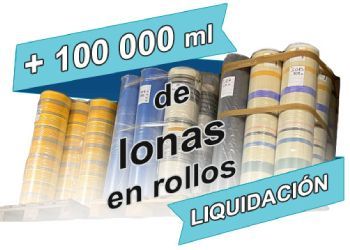 100 000 ml de lonas en rollos